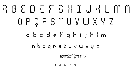 Granular font