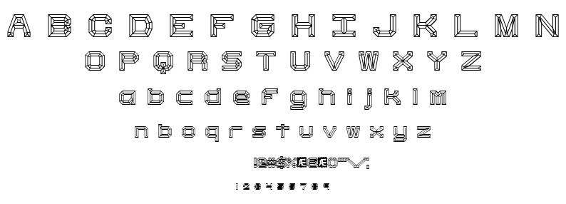 Heavy Bevel font