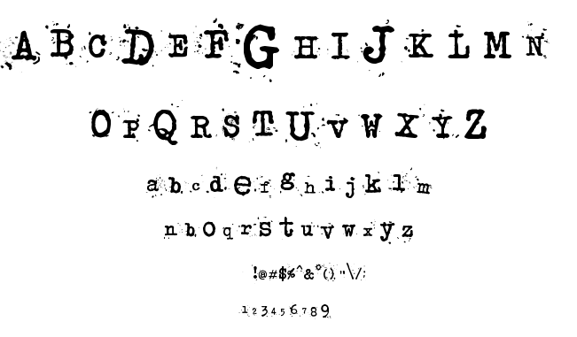 Junko’s Typewriter font