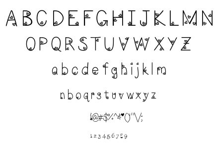 LoveNess Three[ font