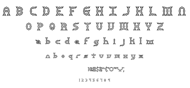 Mincer BRK font