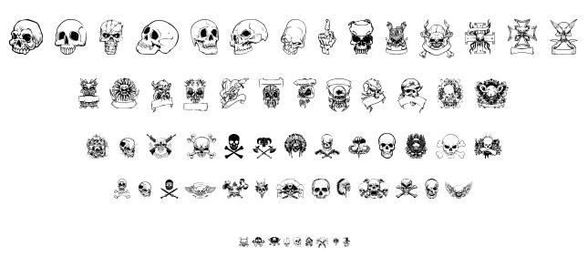 Only Skulls font