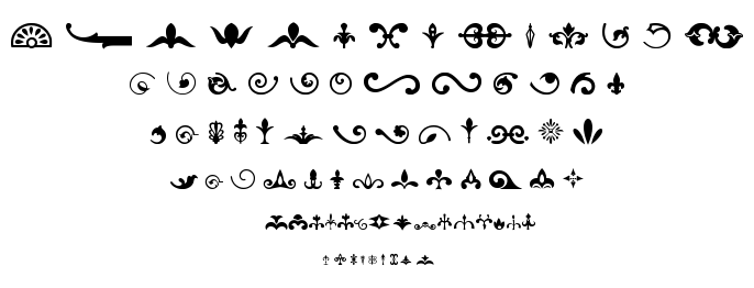 Ornaments font
