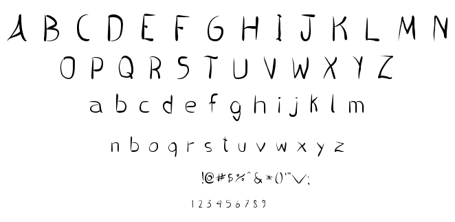 Pincel handwrite font