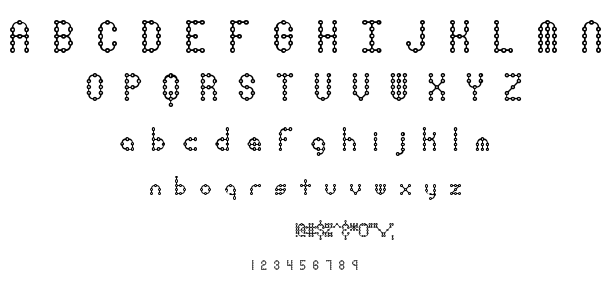 Pindown BRK font