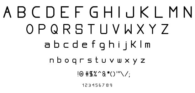 Proportional TFB font