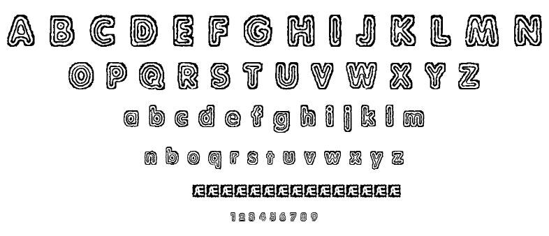 Raydiate BRK font