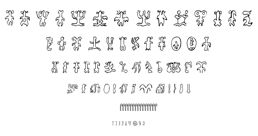 Rongorongo font