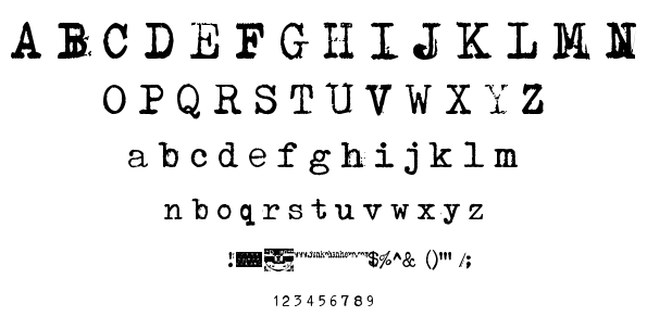 Typenoksidi font
