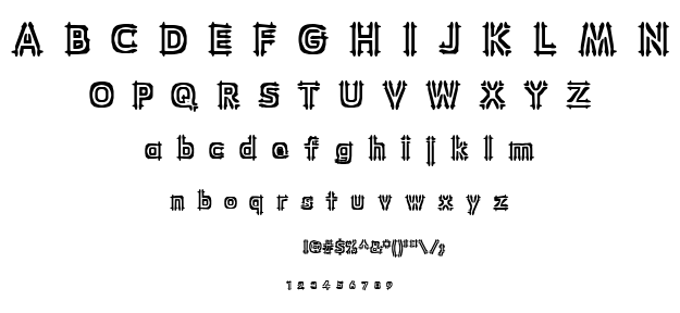 Wincing BRK font