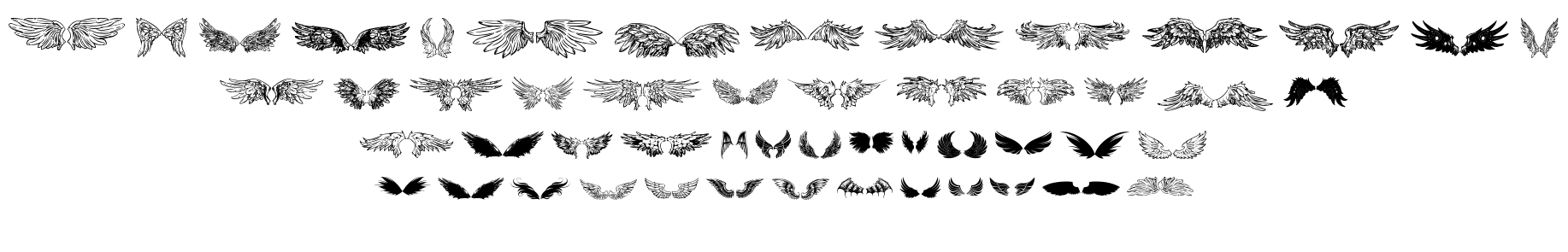 Wings of Wind TFB font