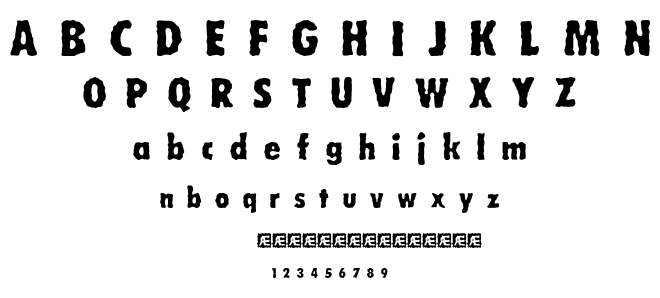 Wobbly BRK font