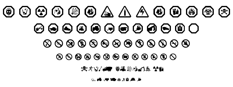 Working Signs TFB font