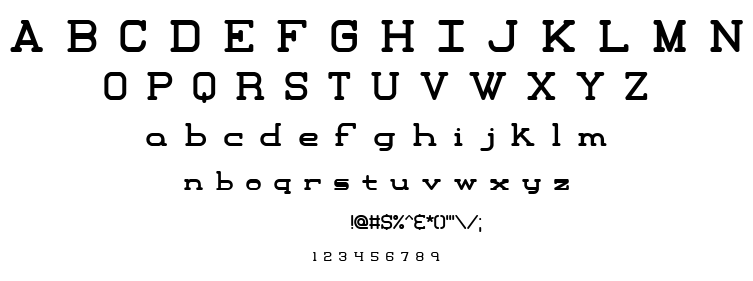 Xipital BRK font