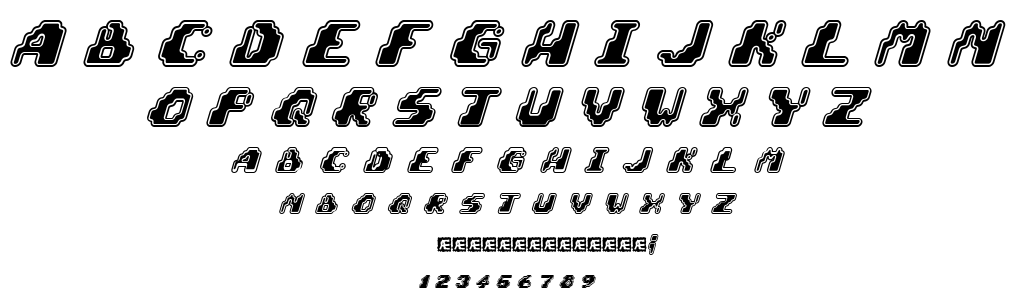 Zero Velocity font