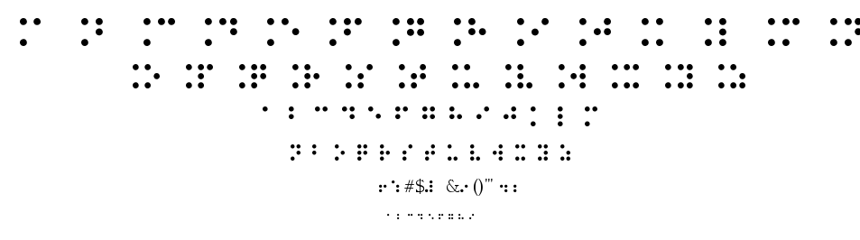 Braille Type font