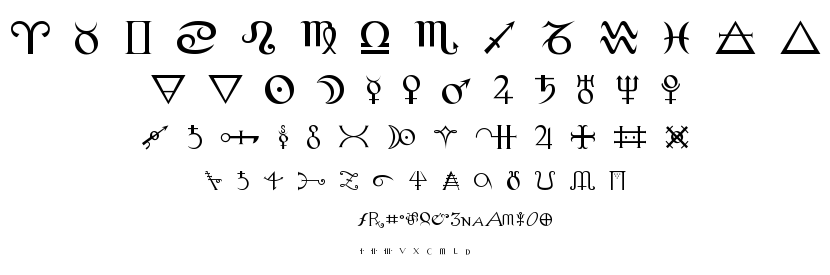 Alchemy font