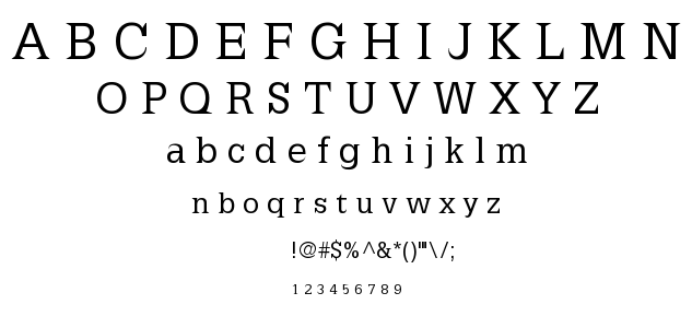 Latinia font