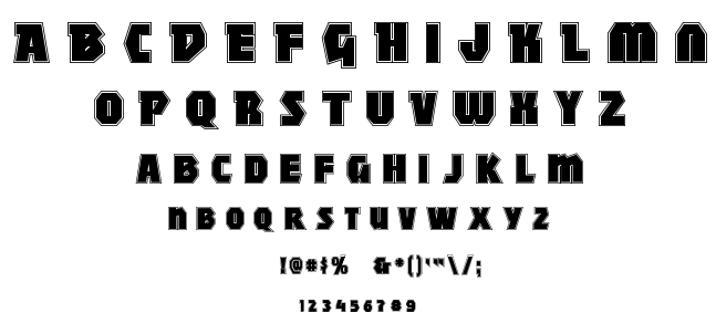 Mighty font