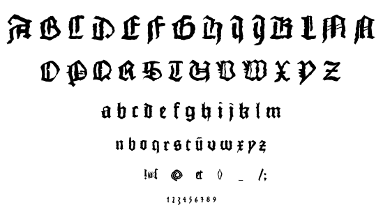Monks Writing font