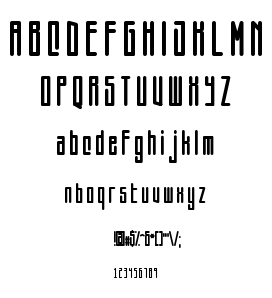 Squareworm font