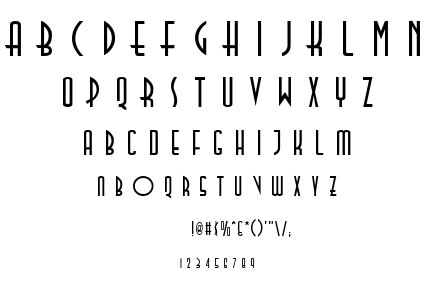 TallDeco font