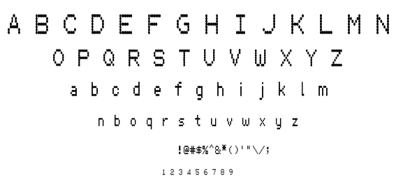 Hydrogen Type font