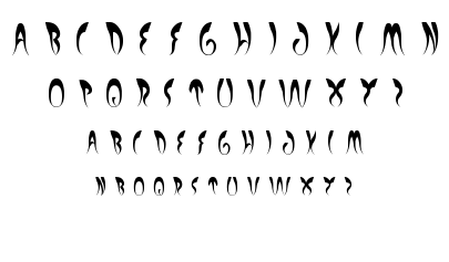 experiment butterfly font