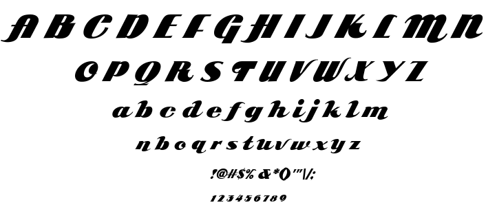 ARB 85 Poster Script JAN-39 font
