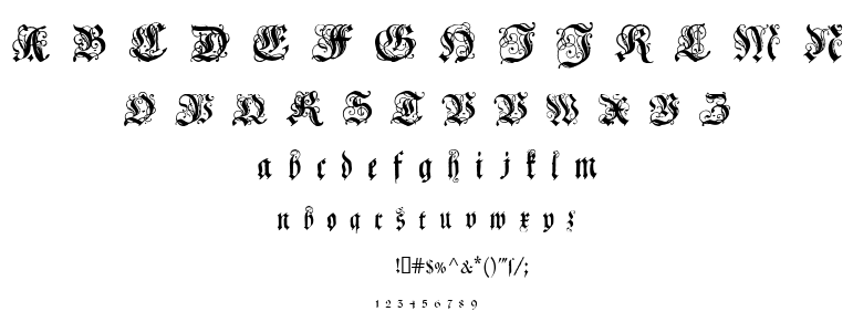 Coelnische Current Fraktur font