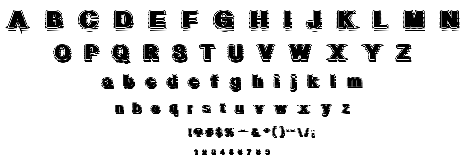 GeometricFog font