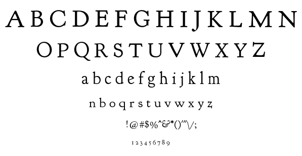 Goudy Bookletter 1911 font