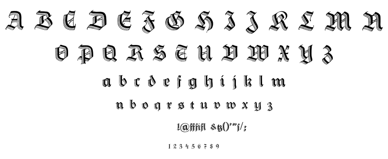 Hermann Gotisch font