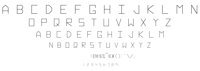 Hyperspace font