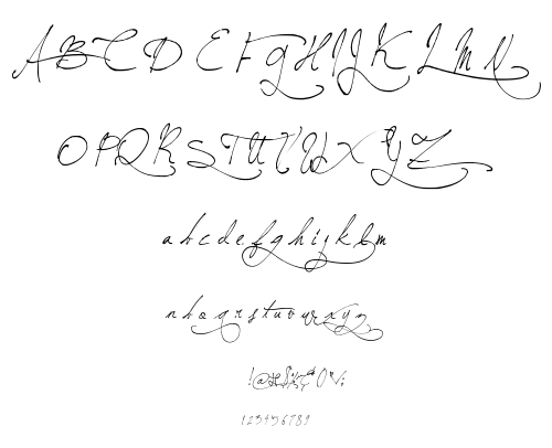 Jellyka BeesAntique Handwriting font