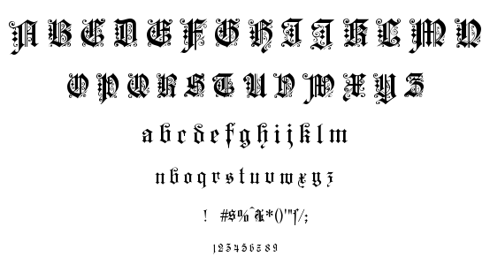 Kaiserzeit Gotisch font