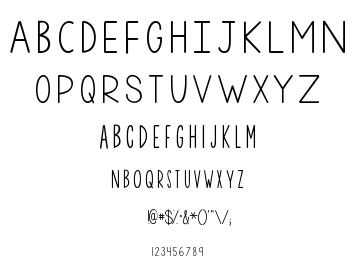 KG One More Night font