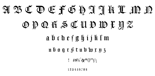 Koenigsberger Gotisch font