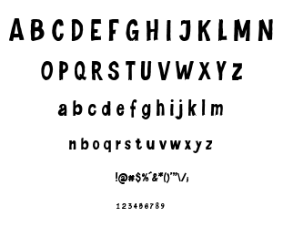 Levi Naive Letter font