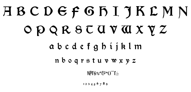 Morris Roman font