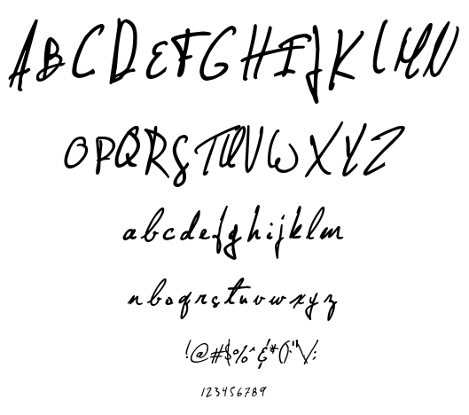 Jellyka – Nathaniel a Mystery font