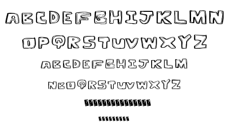 Outline Twelve font