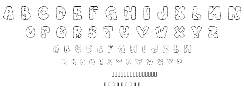 Patchwork Letter font