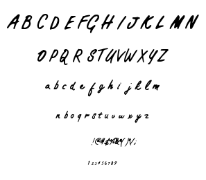 Practical Script font