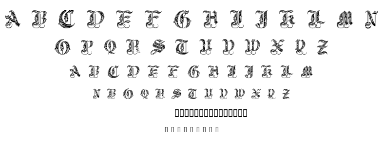 Royal Initialen font