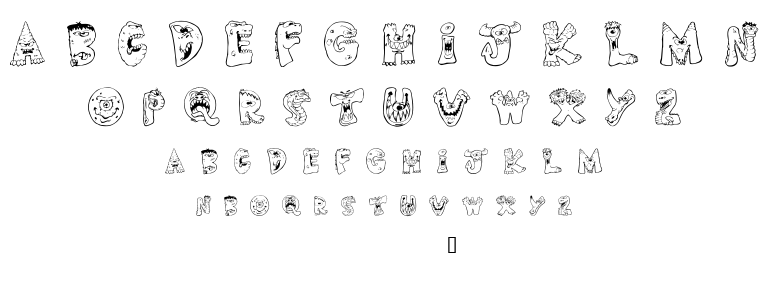 Scary Monsters font