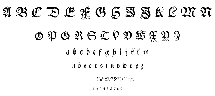 Schwabacher font