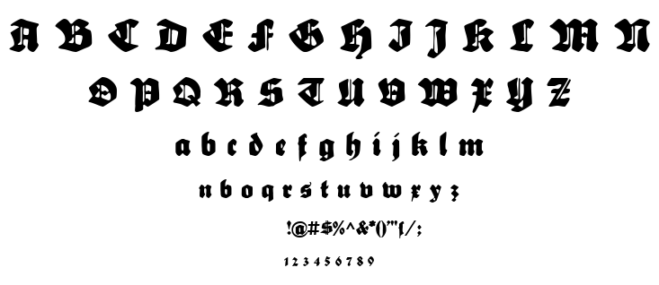 Sebaldus-Gotisch font