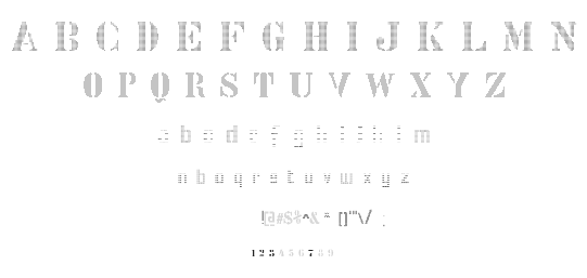 Stencix font