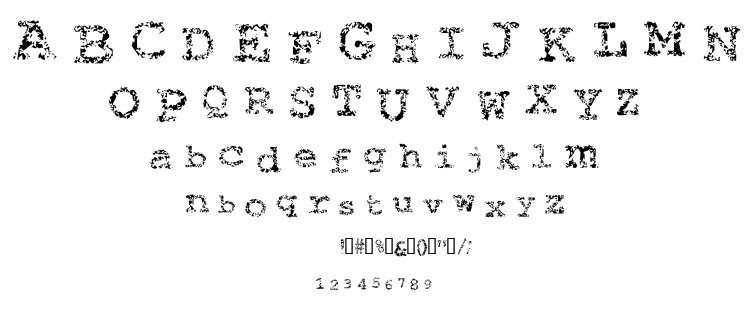 Typewriter from Hell font